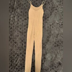 Tan Sleeveless Jumpsuit - FashionNova